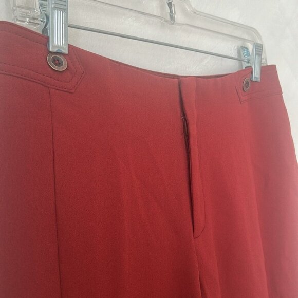 Anthropologie The Essential Culotte in Copper red burgundy Size 4 medium - Picture 6 of 9